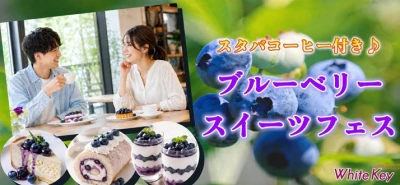 「健康＆美肌のブルーベリースイーツフェス♪」個室スタイル/WhiteKey AI Matching／マッチングあり